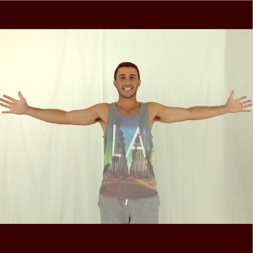 GREY/BLUE/GREEN L.A TANK TOP